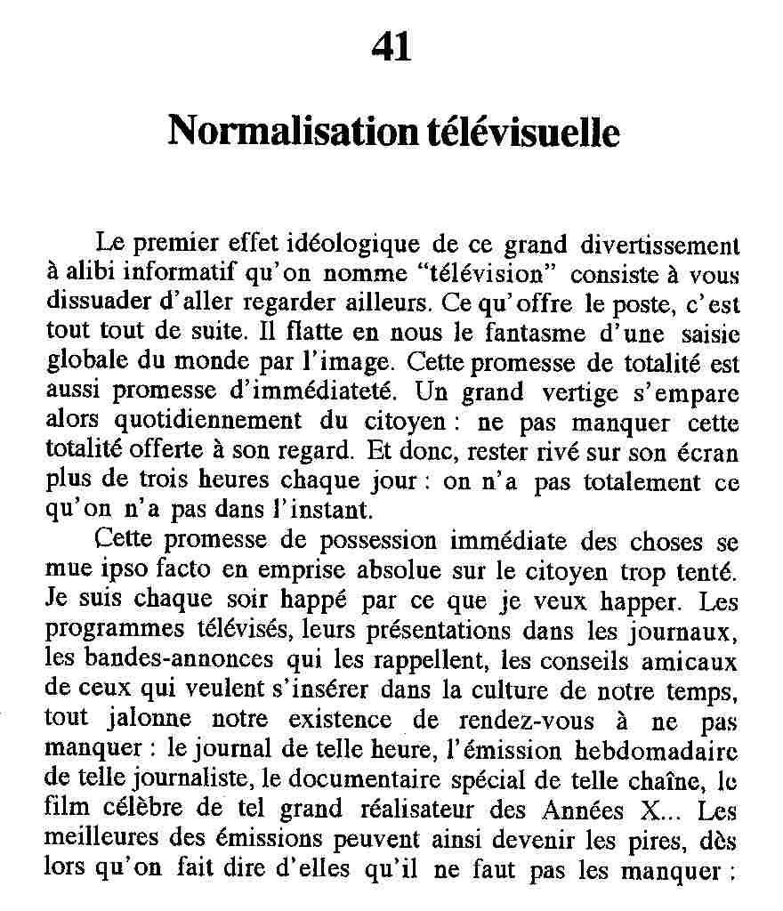 Normalisation télévisuelle